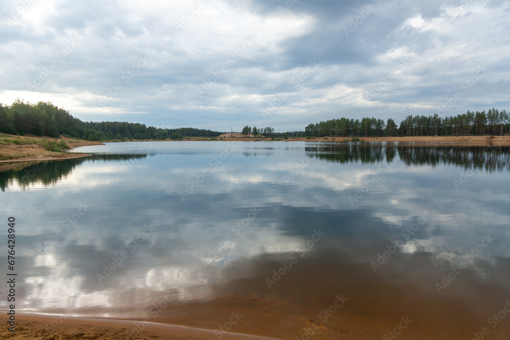 View of the sand dunes of the Gulf of Finland.