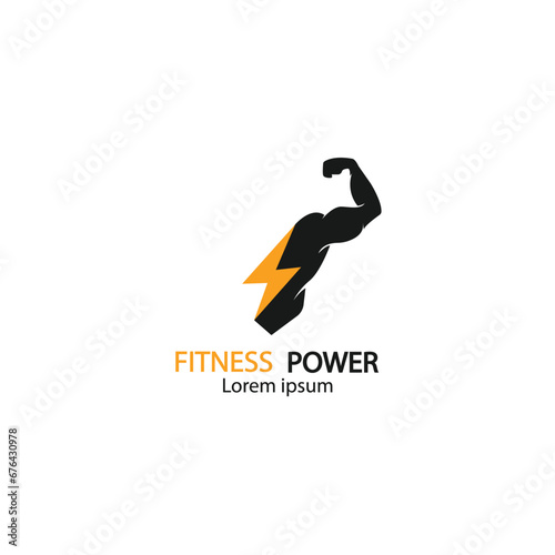 Fitness Gym logo design template, design for gym and fitness club, vector illustration