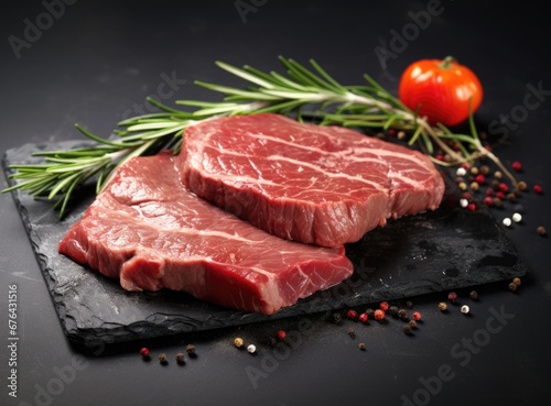 raw beef steak