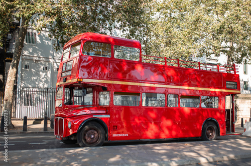 Red Double Decker Bus in London, UK