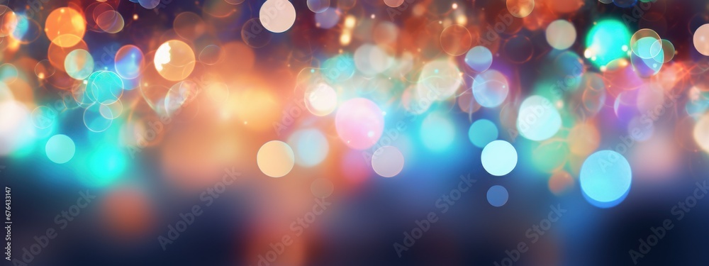 christmas background blurred bokeh with copy space