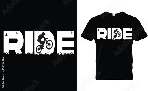 Cycling t-shirt design.Colorful and fashionable t-shirt design for man and women.