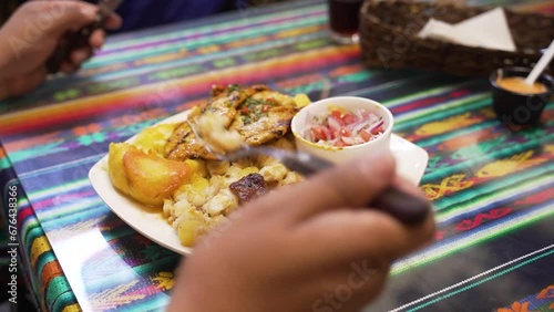 Typical food from Cuenca Ecuador