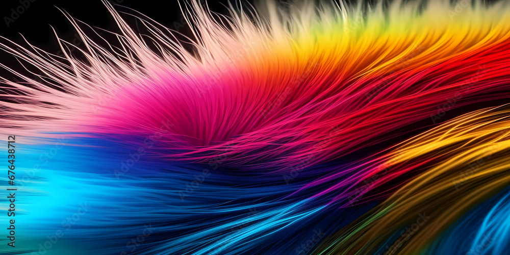 color hairy with light blurred background color hairy with light blurred background