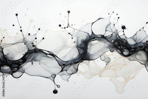 a transparent packground with ink drops on it