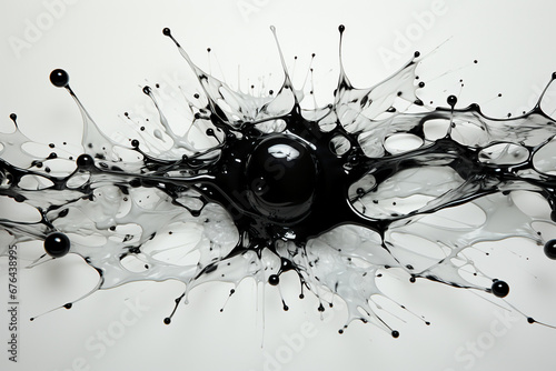 a transparent packground with ink drops on it