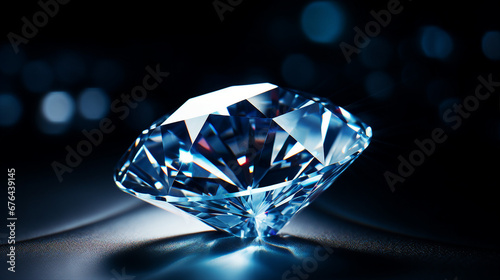 Shining Diamond Jewelry - Luxury Gemstone Macro Photography