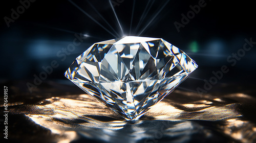 Shining Diamond Jewelry - Luxury Gemstone Macro Photography
