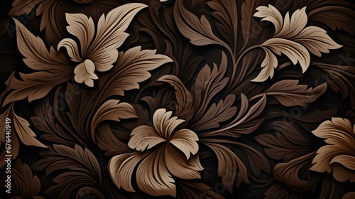 Abstract Background of Nature Pattern in dark brown Colors. Minimal Wallpaper