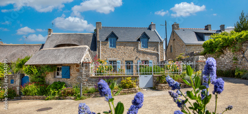 Charmant village de Bretagne en France.