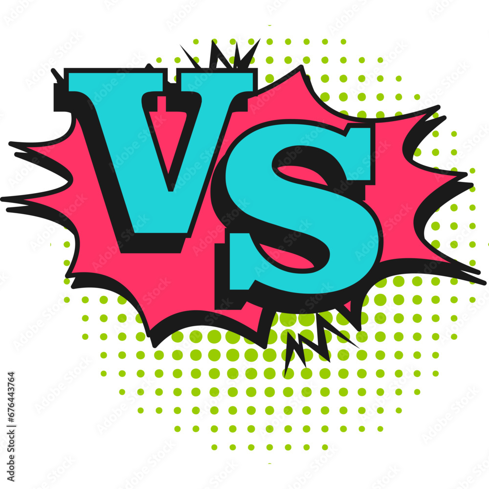 Obraz premium Comic Versus Icon