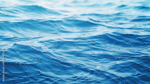 Blue Waves and Serene Aquatics - Calming Ocean Ripples Background