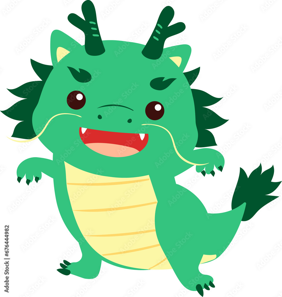 Chinese new year of dragon cute cartoon character Chinese new year of dragon cute cartoon character