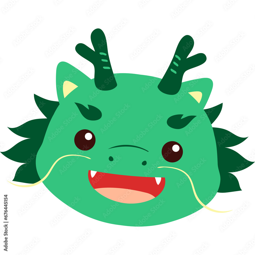 Chinese new year of dragon cute cartoon character Chinese new year of dragon cute cartoon character