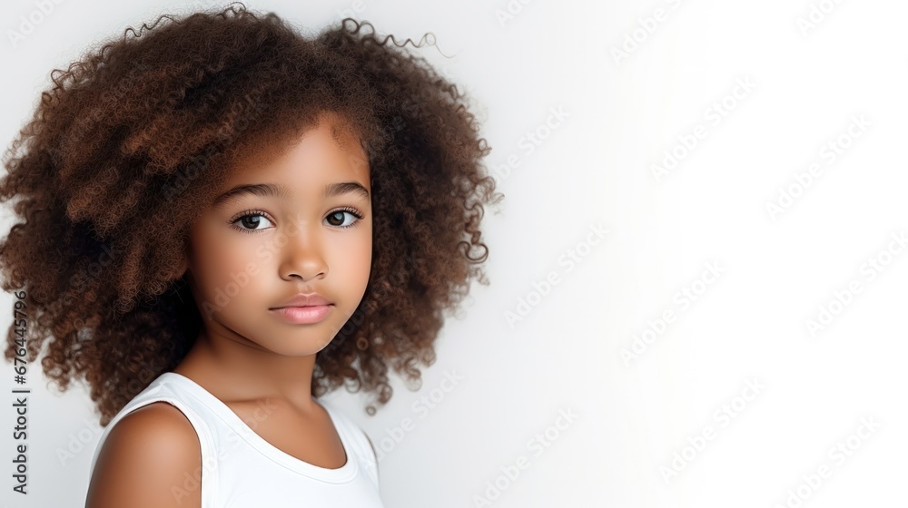 closeup photo portrait of a beautiful young children American model teen girl looking forward. child ad with copy space. closeup photo portrait of a beautiful young children American model teen girl looking forward. child ad with copy space.