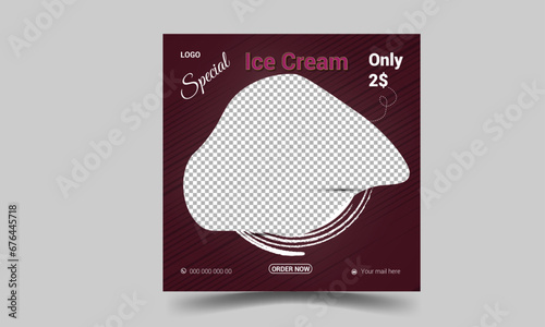 abstract background, Fresh pizza, burger & pasta online sale promotion flyer or poster.