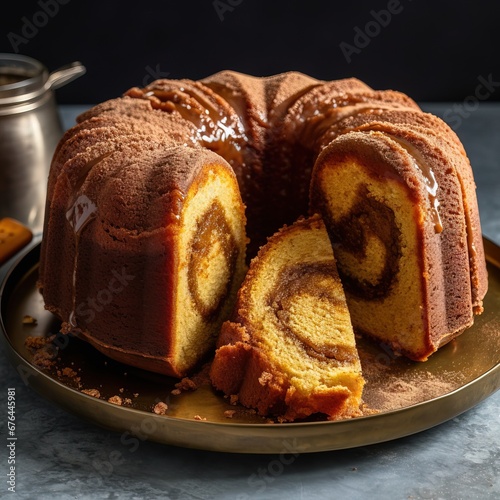 Bolo mesclado de natal, sabores baunilha e chocolate. sobremesa de celebração dos feriados de fim de ano.