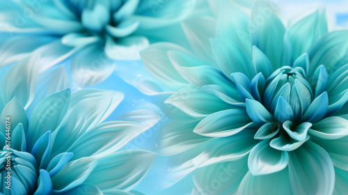 blue green chrysanthemum flower close up macro - Nature's Vibrant Beauty