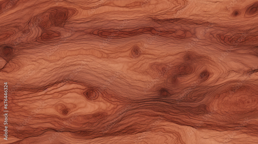 Seamless Red Cedar Wood Pattern