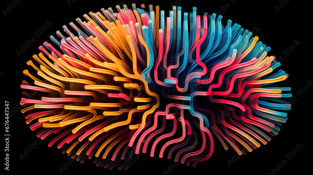 Colorful Abstract Brain Colorful Abstract Brain