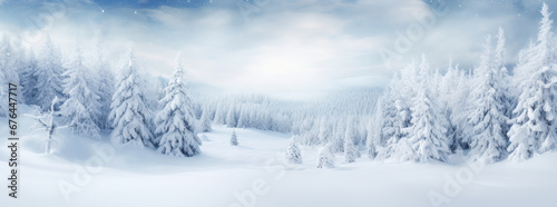 Snowy Winter Landscape Wallpaper © M.Gierczyk