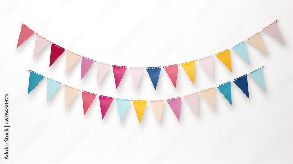 Festive colorful flag garlands illustration. Festive colorful flag garlands illustration.