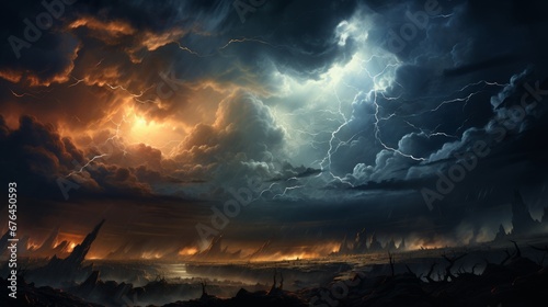 storm clouds ai generated