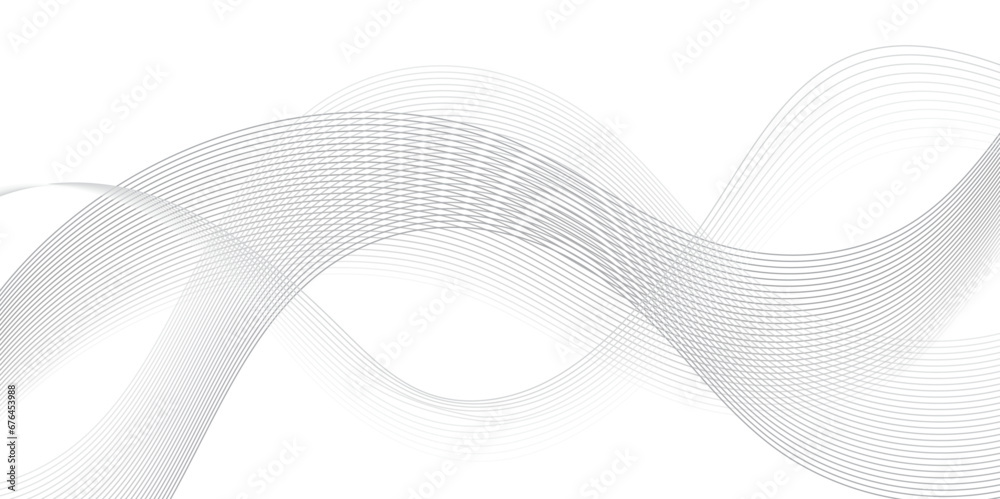 Abstract wavy grey stream element design on transparent background isolated.Abstract business wave curve lines background.Modern template abstract design flowing particles wave Digital frequency trac. Abstract wavy grey stream element design on transparent background isolated.Abstract business wave curve lines background.Modern template abstract design flowing particles wave Digital frequency trac.