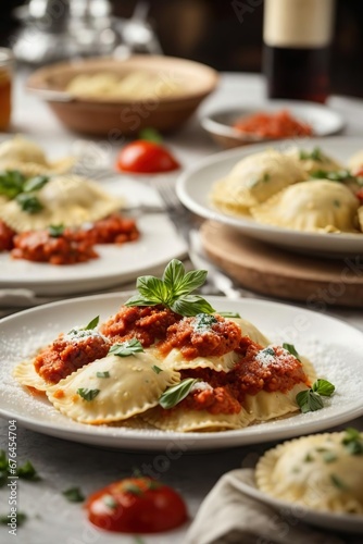 Ravioli Italian cuisine