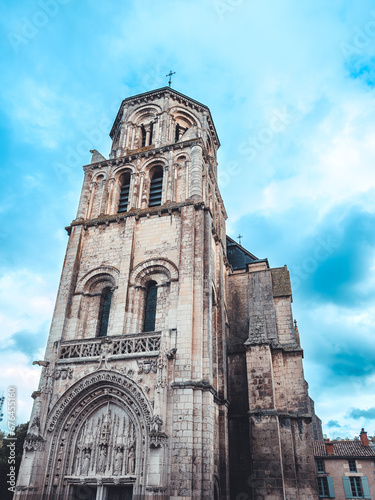 Traditional Cathedral building in Poitiers, France