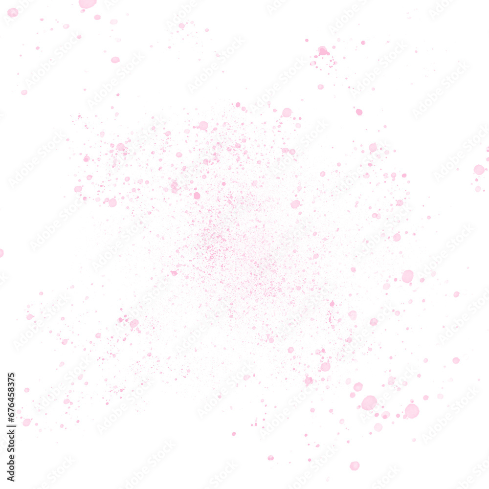 Spray powder on a transparent background Spray powder on a transparent background