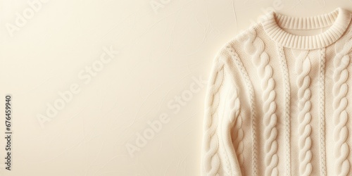 Cable Knit Sweater on a Cre...