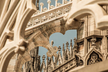 Keuken achterwand Milaan Daken van Duomo di Milano  © Elena