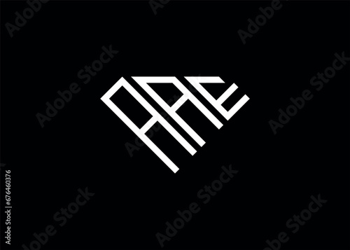 Modern letter A A E diamond shape logo And initial monogram A A E letter logo vector template
