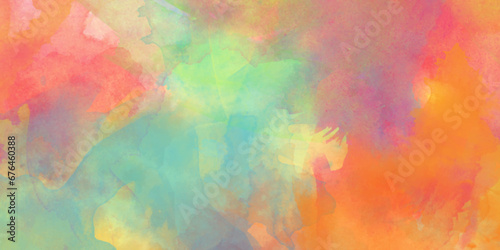 Light an hand drawn watercolor splashes with watercolor background  Color splashing on paper with watercolor splashes  Beautiful and colorful soft watercolor background with multicolor texture grunge.