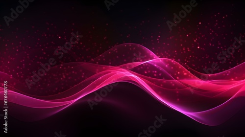 Dynamic Wallpaper of soft Waves in hot pink Colors. Elegant Presentation Background
