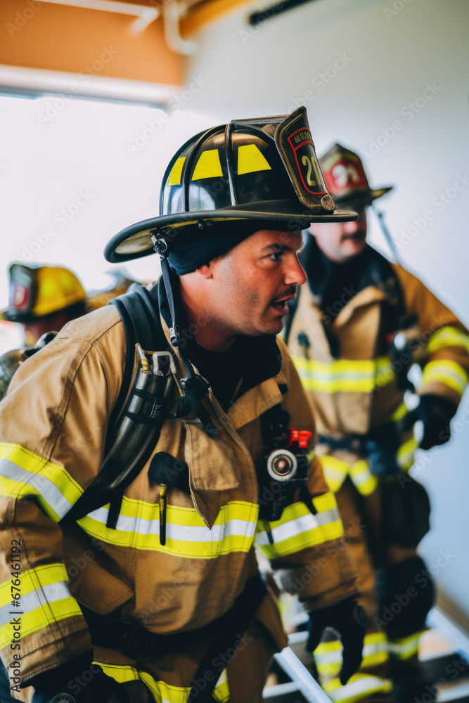 firefighter in action firefighter in action