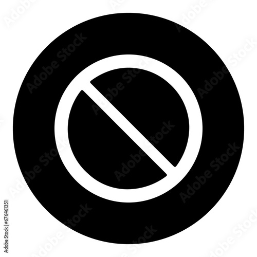 Free Download A no parking sign in the center. Isolated white symbol in black circle. Illustration on transparent background - GFXLoad
