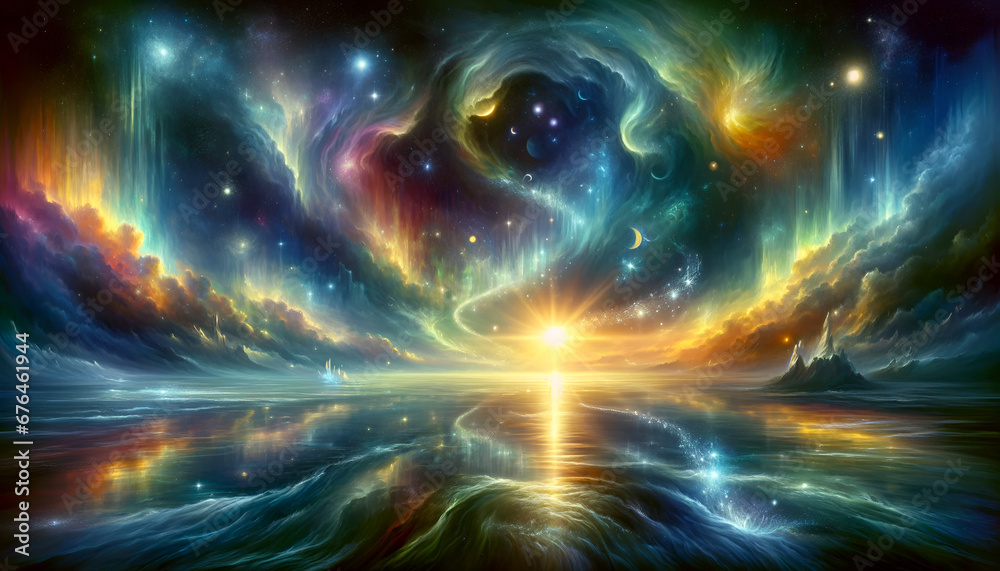 Obraz premium space background