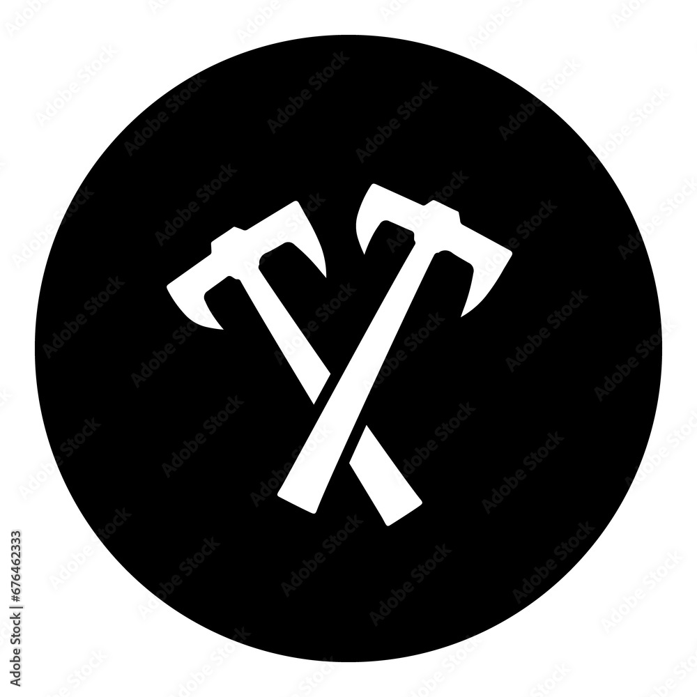 A crossed axes symbol in the center. Isolated white symbol in black circle. Illustration on transparent background A crossed axes symbol in the center. Isolated white symbol in black circle. Illustration on transparent background