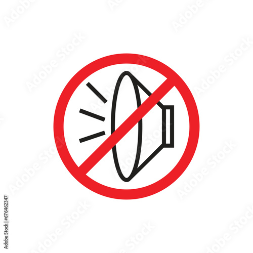 Do not disturb the peace with loudspeakers. do not be noisy