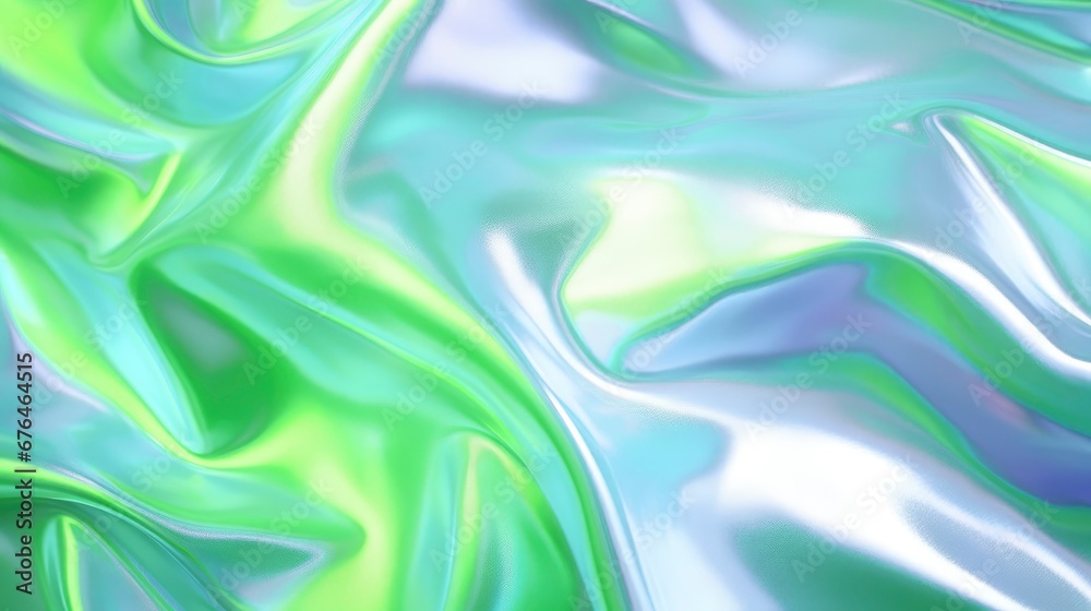 Obraz premium Blur holographic neon color foil background Abstract holographic neon background