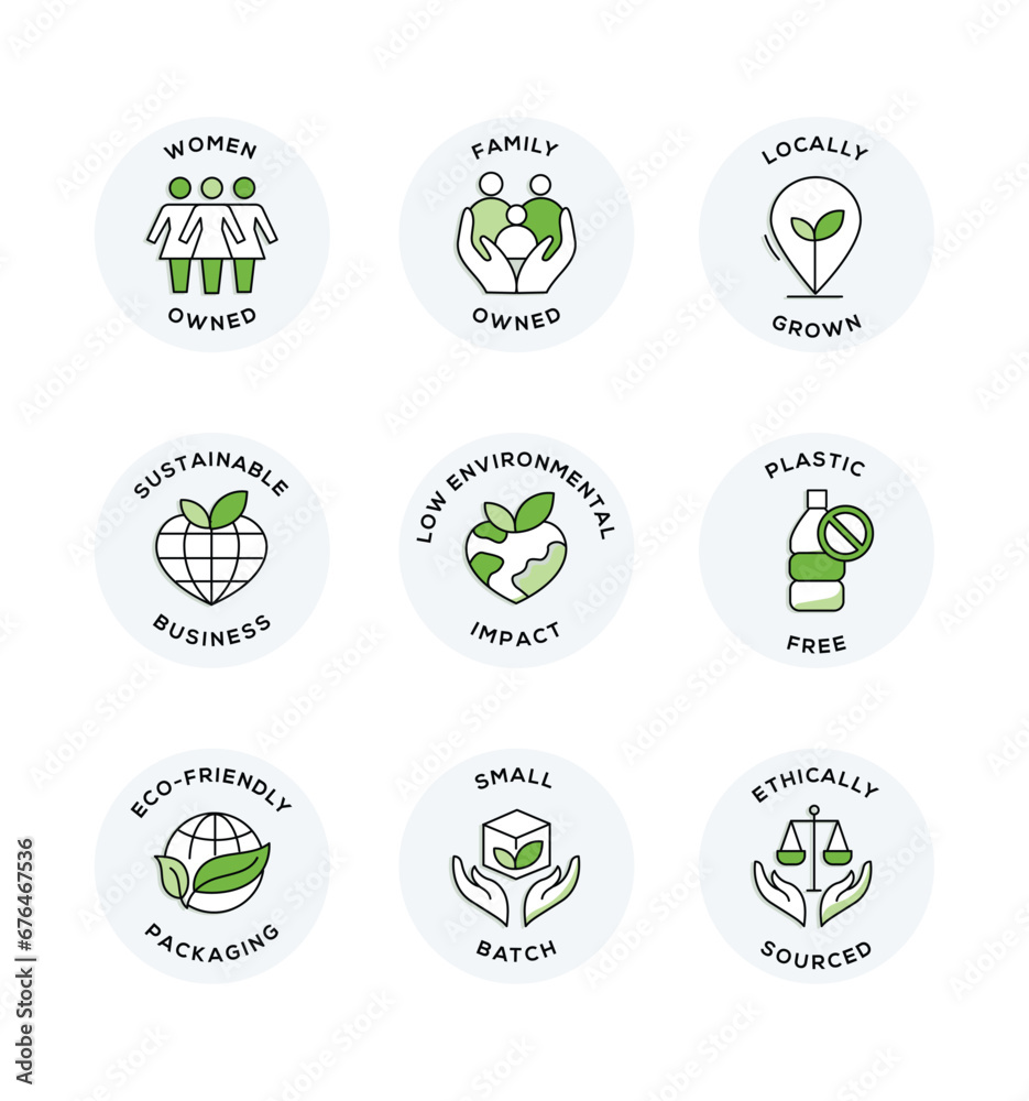 Comprehensive Vector Set of Circular Badge Icons for Natural and Organic Cosmetics and Sustainable Products. Comprehensive Vector Set of Circular Badge Icons for Natural and Organic Cosmetics and Sustainable Products.