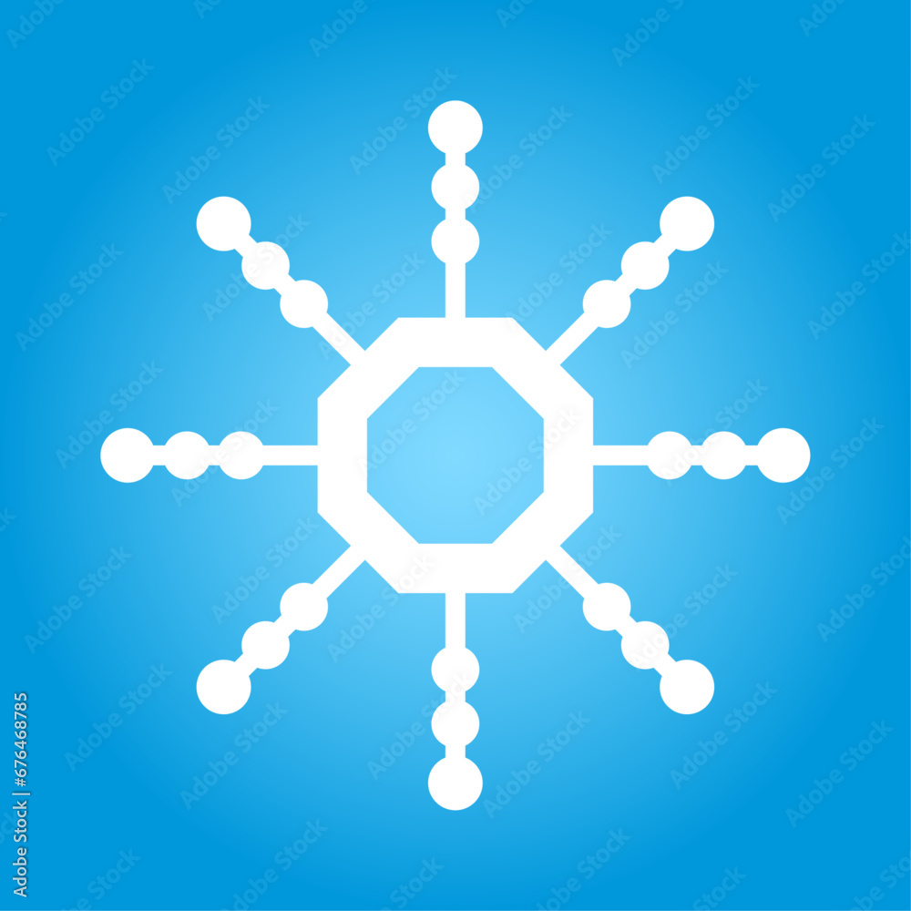 Christmas snowflake illustration 