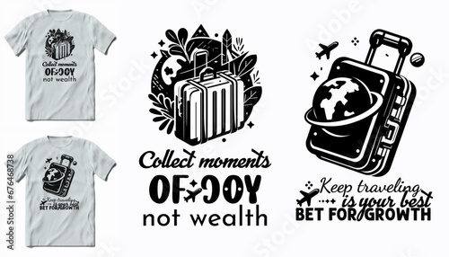 Traveler's Travel T Shirt Design Images Vector