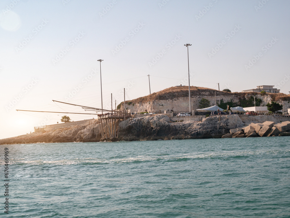 View of port of Vieste, IT