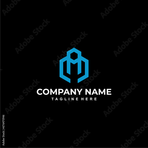 
Geometric abstract vector logo design
