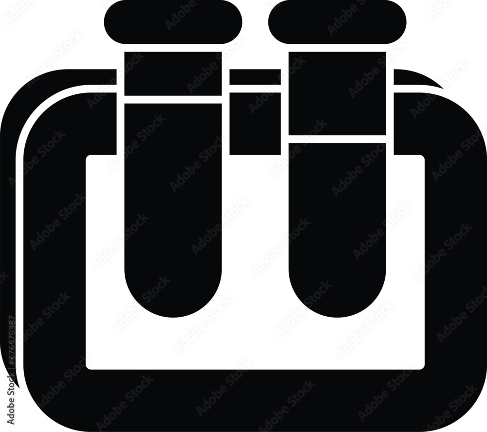 volumetric flask glyph icon design style volumetric flask glyph icon design style