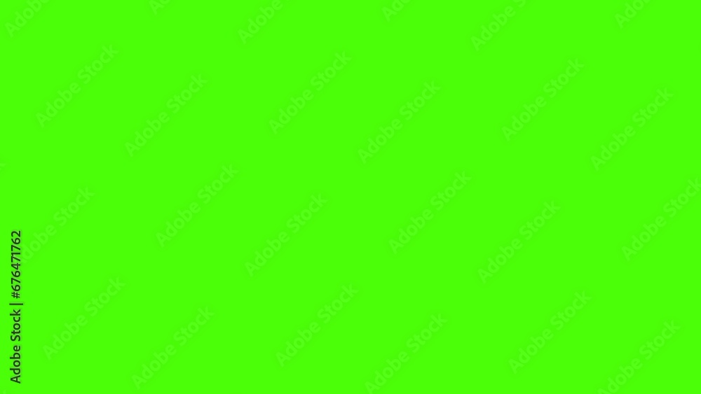 Brush strokes animation with green screen chroma key.
