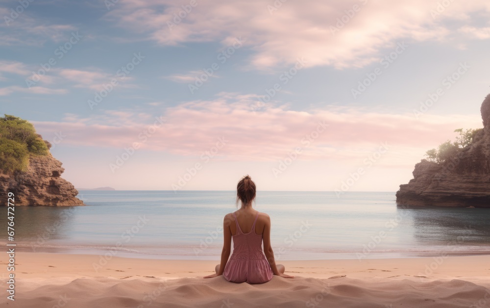 yoga sulla spiaggia